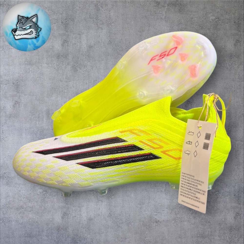 Adidas F50 Elite Laceless FG Youth Size 3 Soccer Cleats Solar Yellow JR8961